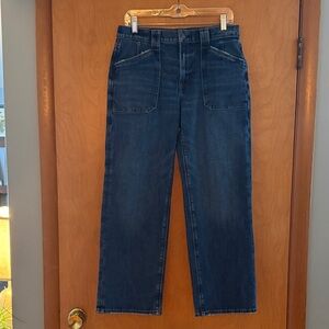 American Eagle Outfitters Dark Blue Stovepipe Jeans